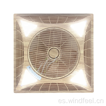 Ventilador de caja de montaje falso de techo de aire acondicionado silencioso de alta calidad de 14 pulgadas con ventilador de caja de luz